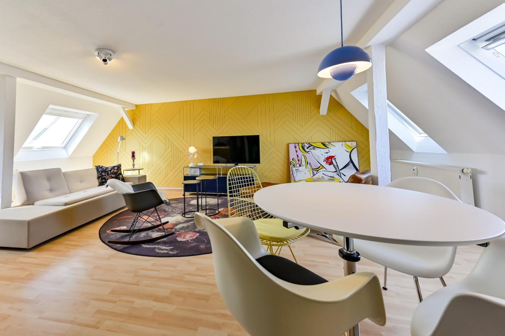Premium Quartier Clara , Karl Und Fritz Auf Dem Kassberg Mit Eigenem Stellplatz Apartment เคมนิตซ์ ห้อง รูปภาพ